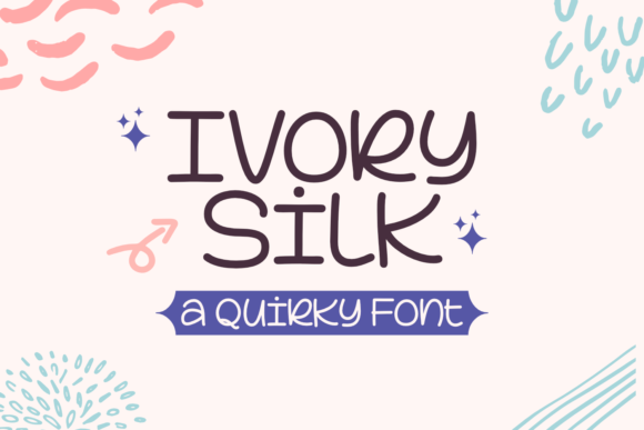 Ivory Silk Font Poster 1