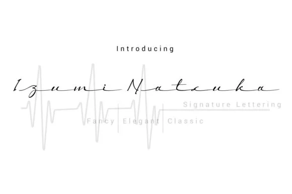 Izumi Natsuka Font Izumi Natsuka Font Poster 1