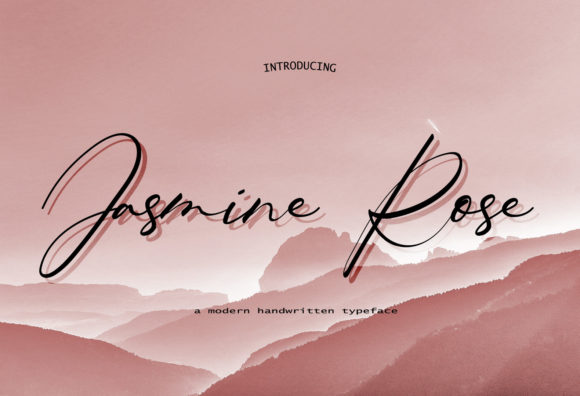 Jasmine Rose Font Poster 1