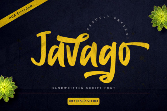 Javago Script Font Poster 1