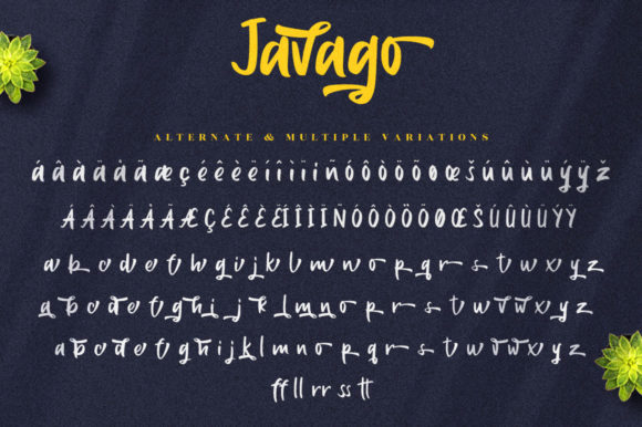 Javago Script Font Poster 9