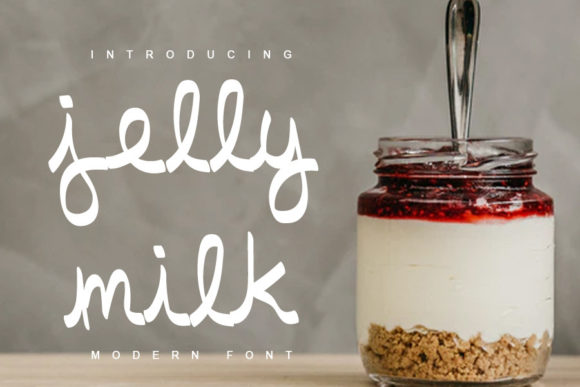 Jelly Milk Font Poster 1