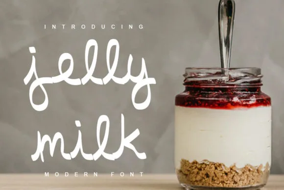 Jelly Milk Font Jelly Milk Font Poster 1