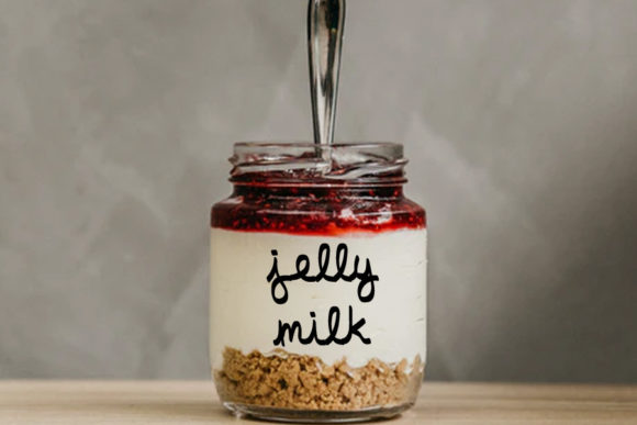 Jelly Milk Font Poster 2