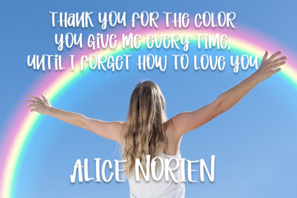 Jelly Rainbow Font Poster 4