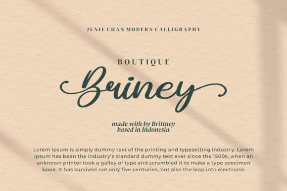 Jenie Chan Font Poster 2