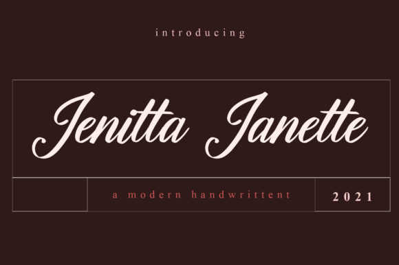 Jenitta Janette Font Poster 1