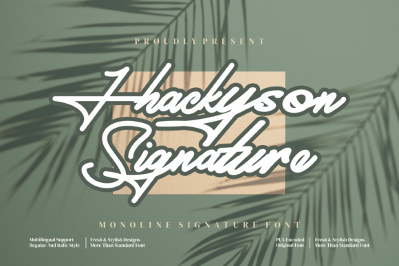 Jhackyson Signature Font Poster 1