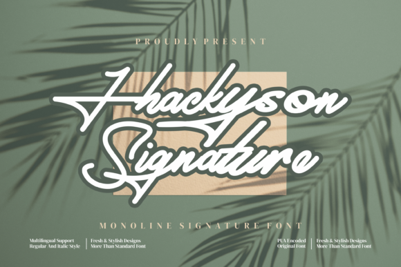 Jhackyson Signature Font