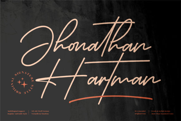 Jhonathan Hartman Font Poster 1