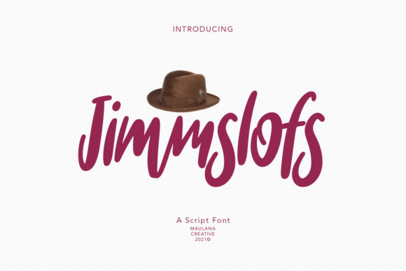 Jimmslofs Script Font Poster 1