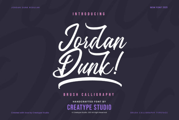 Jordan Dunk Font Poster 1