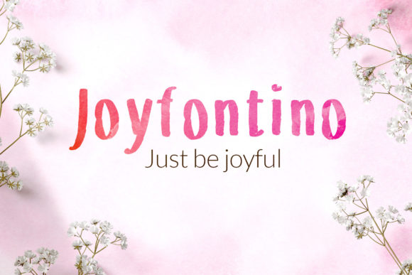 Joyfontino Font Poster 1