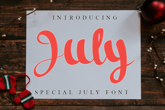 July Font Poster 1