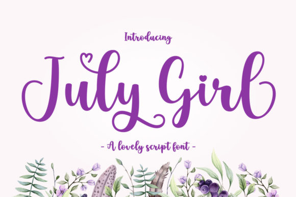 July Girl Font Poster 1