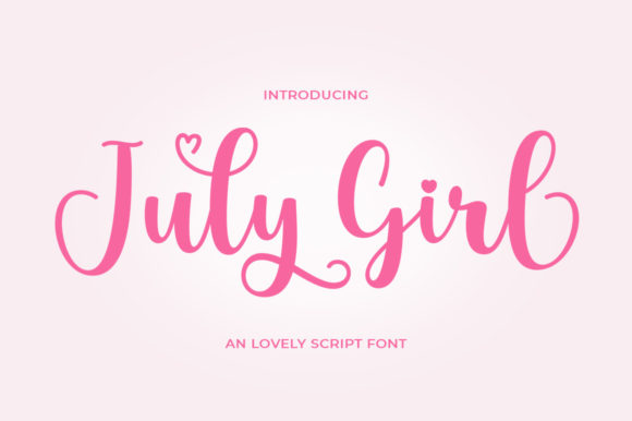 July Girl Font Poster 9