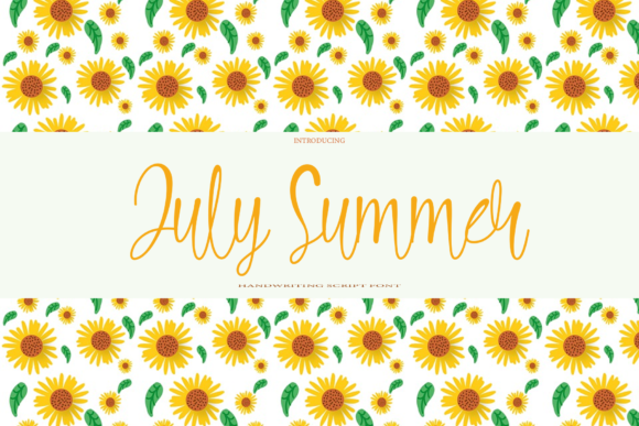July Summer Font Poster 1