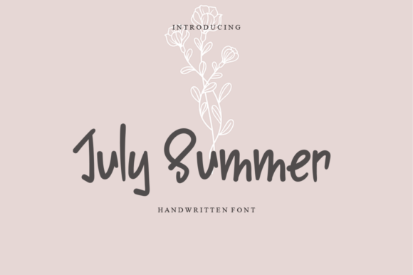 July Summer Font Poster 1