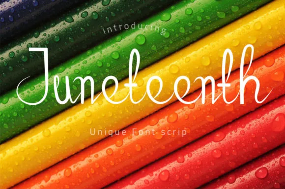 Juneteenth Font Juneteenth Font Poster 1