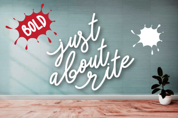 Just About Rite Bold Font Poster 2