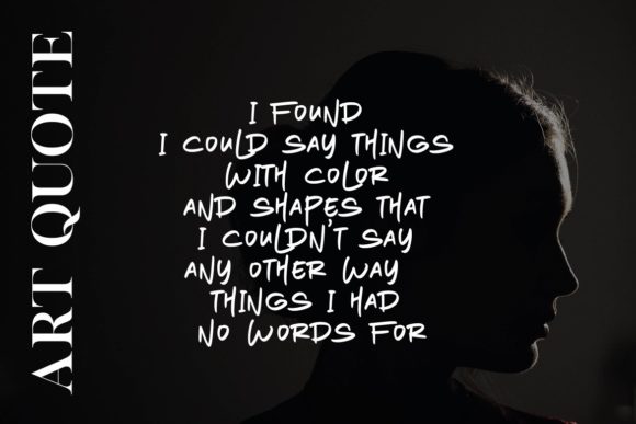 Just Brush Font Poster 3