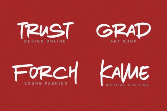 Just Brush Font Poster 4