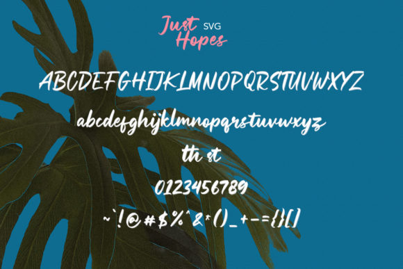 Just Hopes Font Poster 8