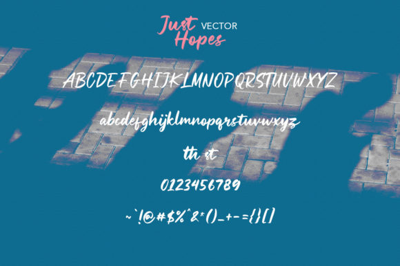 Just Hopes Font Poster 9