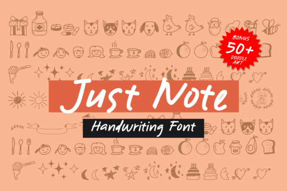 Just Note Font Poster 1