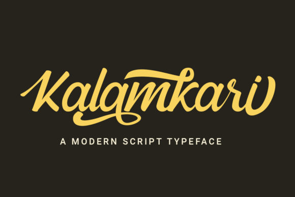 Kalamkari Font Poster 1