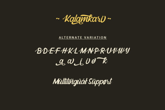 Kalamkari Font Poster 10