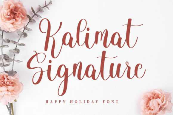 Kalimat Signature Font Poster 1