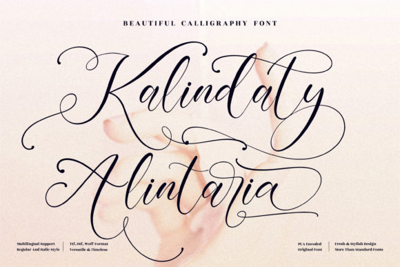 Kalindaty Alintaria Font Poster 1