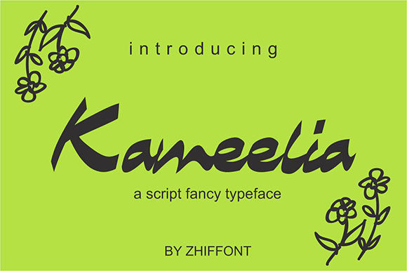 Kameelia Font Poster 1