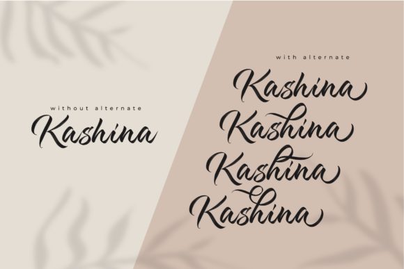 Kashina Script Font Poster 5