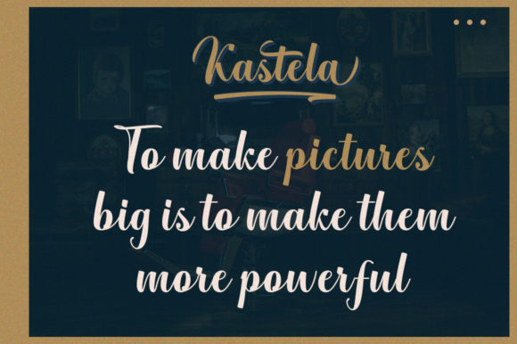 Kastela Font Poster 6