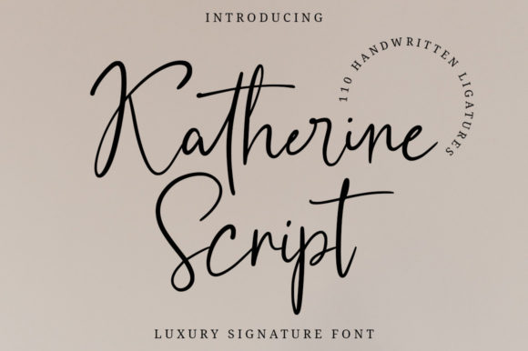 Katherine Script Font Poster 1