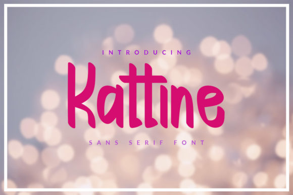 Kattine Font Poster 1
