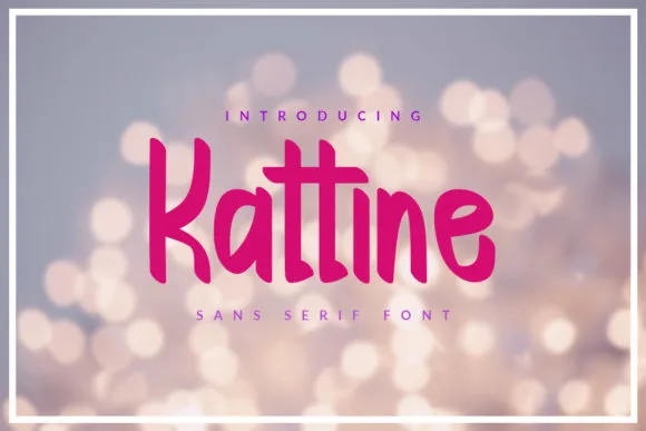 Kattine Font Kattine Font Poster 1
