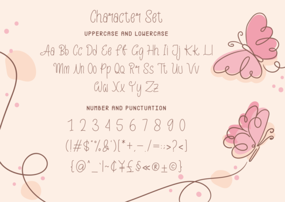 Kawai Animal Font Poster 2