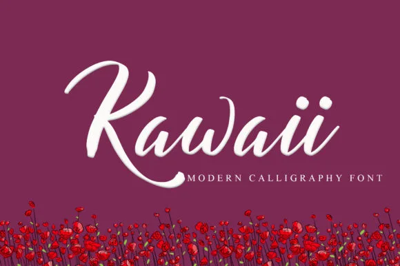 Kawaii Font Kawaii Font Poster 1
