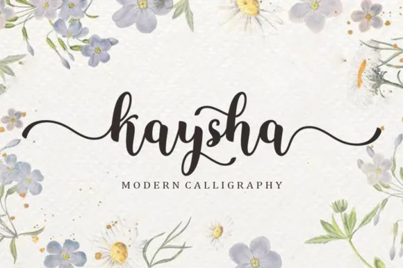 Kaysha Font Kaysha Font Poster 1