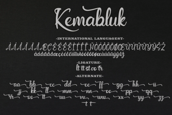 Kemabluk Font Poster 11