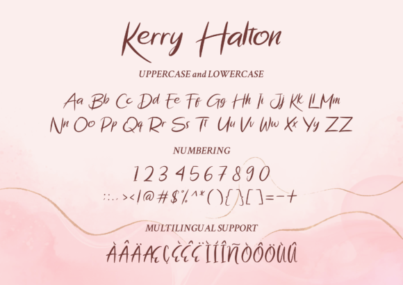 Kerry Halton Font Poster 2