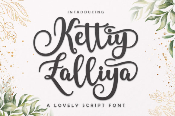 Kettiy Zalliya Script Font