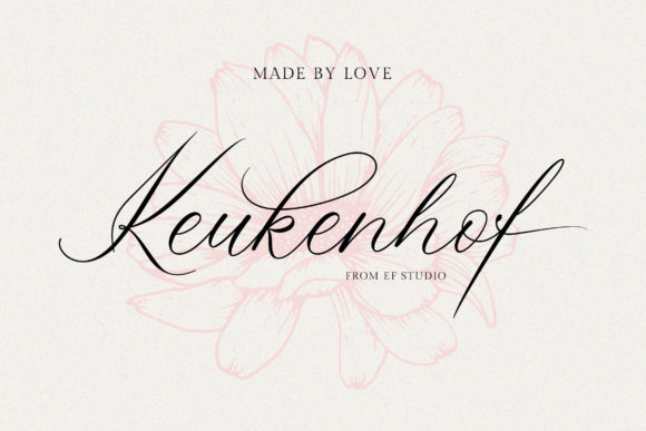 Keukenhof Font Poster 1