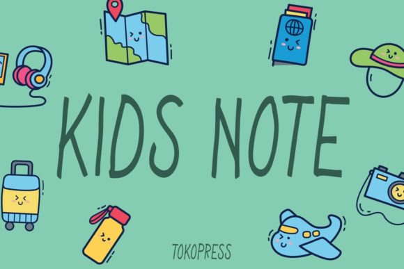 Kids Note Font Poster 1