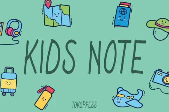 Kids Note Font Kids Note Font Poster 1