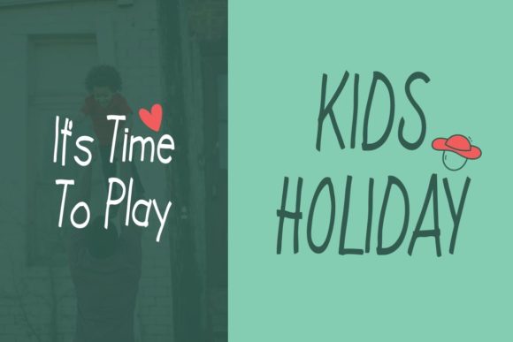 Kids Note Font Poster 3