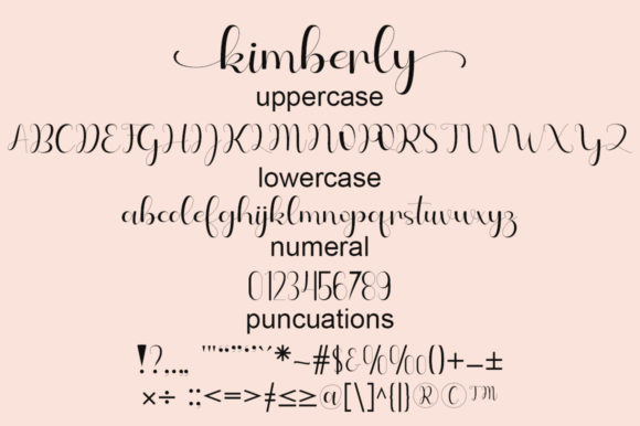 Kimberly Font Poster 5